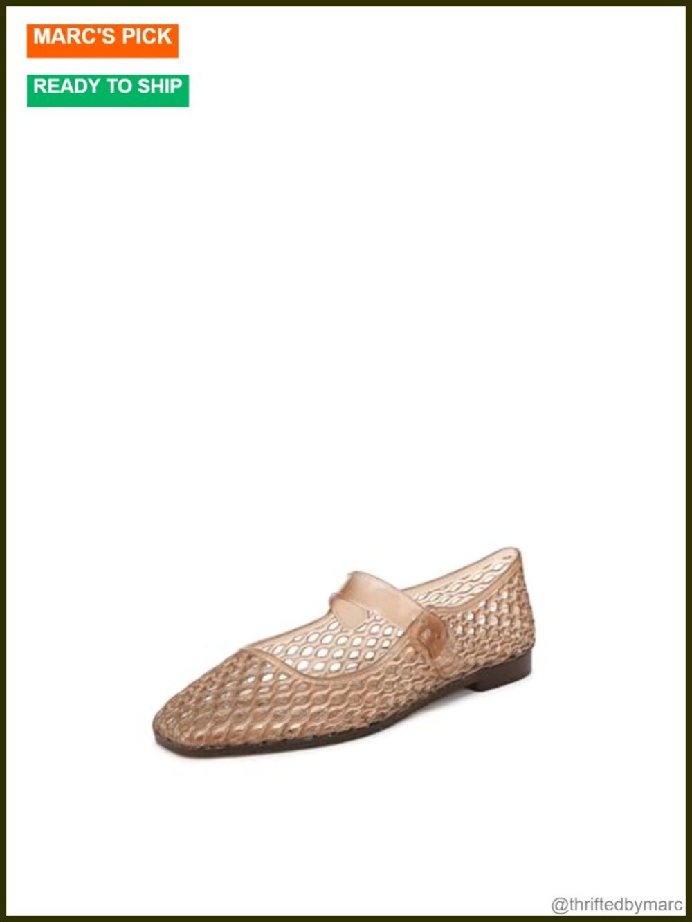 Sam Edelman Michaela Jelly Flats PVC Adjustable Buckle Casual